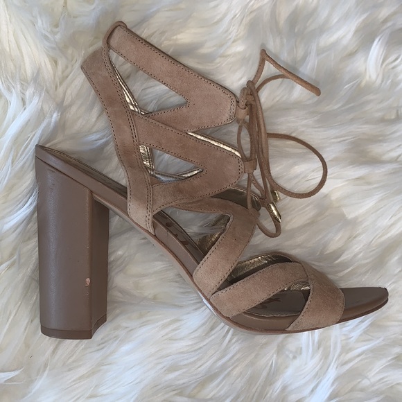 ***S0LD ON MERC. SAM EDELMAN YARDLEY LACE UP HEELS 8.5 Suede - Picture 8 of 16